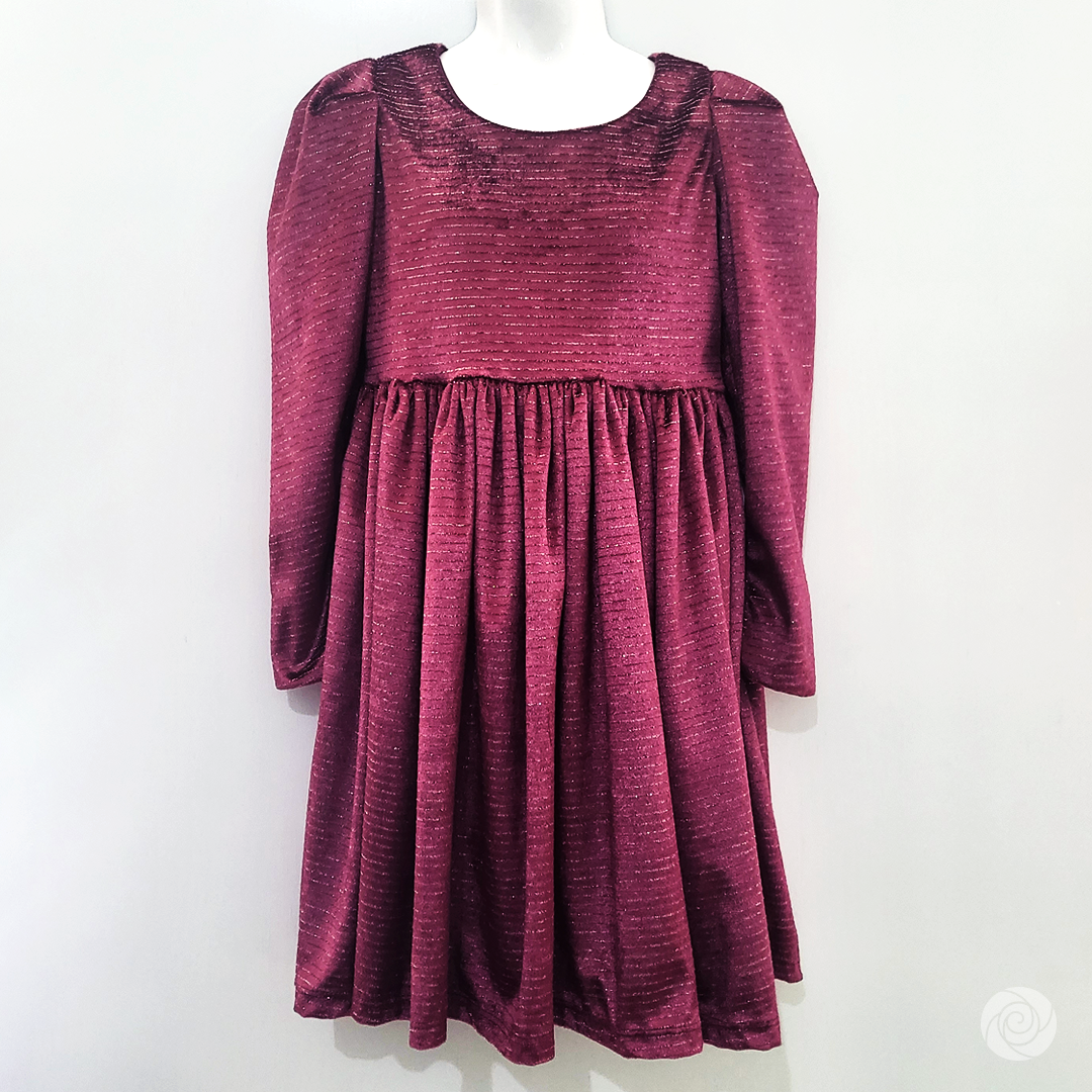 Vestido Velvet Vino