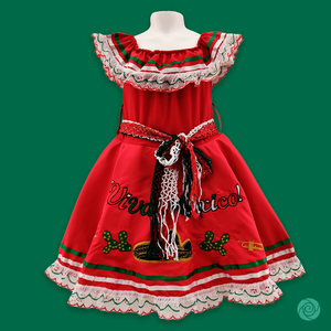 Vestido Mexicano Rojo